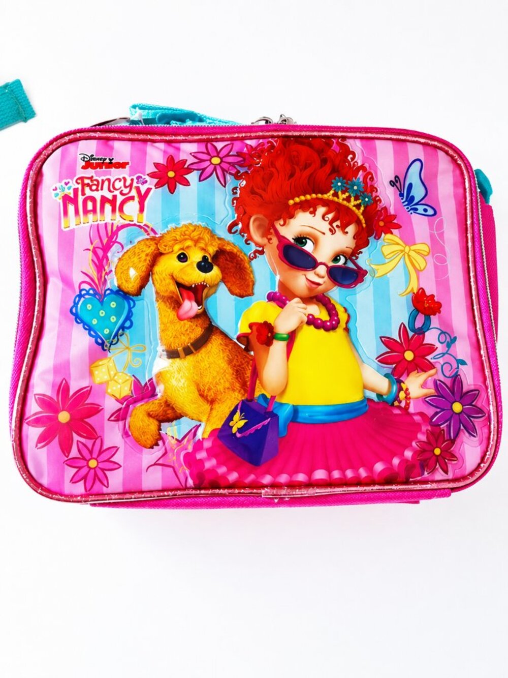 Fancy Nancy Pink Kids Lunch Bag with Character Art